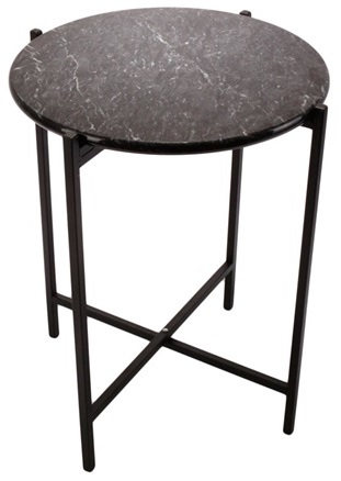Lampebord Steel - Sort Marmor - 589 DKK - Sidebord - Trendrum.dk