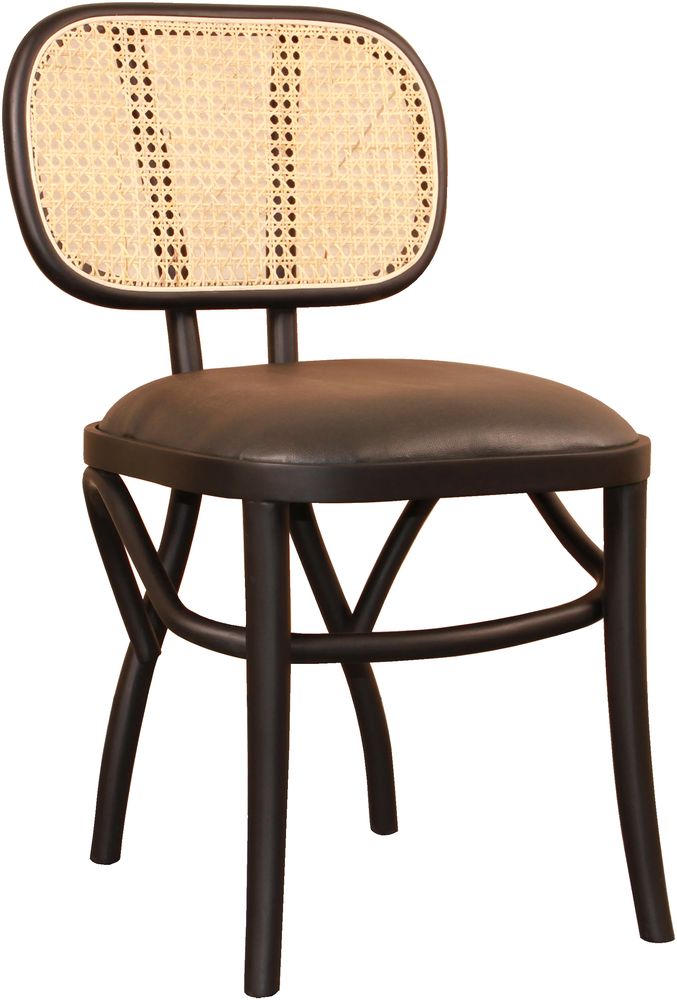 Siknäs stol - Sort/rattan - 929 DKK - Polstret stole - Trendrum.dk